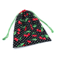 Preview: Projektbeutel / Handarbeitsbeutel mit Kordel Cherry Dot