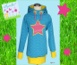 Preview: Sweat mit Sternen grau (10 cm)