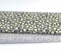 Preview: Designerbaumwollstoff Flowers neongelb (10 cm)