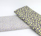 Preview: Designerbaumwollstoff Flowers neongelb (10 cm)