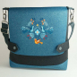 Preview: Taschenstoff Rom Canvas petrol (10 cm)