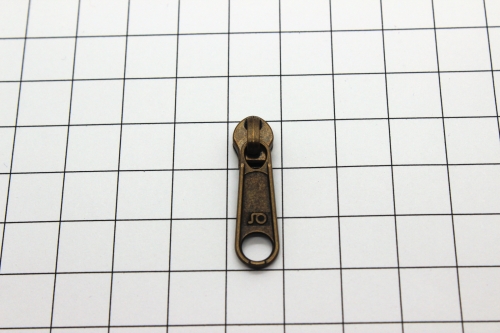 Preview: loser Bügelschieber messing-antik schmal