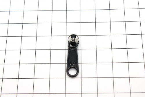 Preview: loser Bügelschieber messing-schwarz schmal