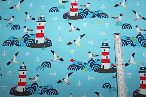 Jersey Lighthouse Islands aqua (10 cm)
