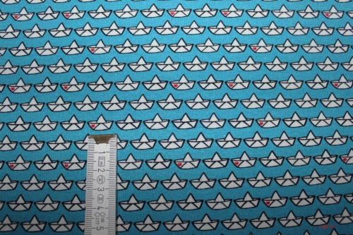 Preview: Jersey Loveboat kräftiges türkis (10 cm)