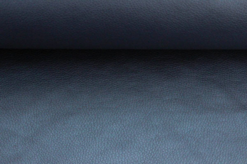 Metallic - Kunstleder dunkleres blau (10 cm)