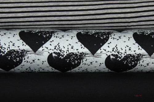 Preview: Sweaty Lost Heart grau/schwarz (10 cm)