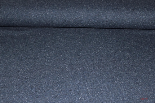 Preview: Doubleface-Strick Kärnten blau/meliert (10 cm)