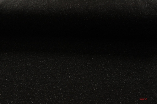 Doubleface-Strick Kärnten schwarz/meliert (10 cm)