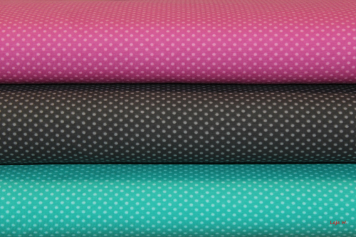 Preview: Jersey Punkte Mini smaragd/aqua (10 cm)