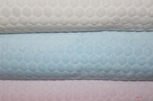 Preview: Wellnessfleece Neni Dot hellblau (10 cm)
