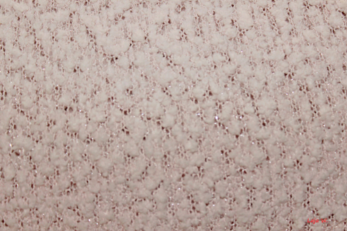 Strickstoff mit Silberfäden Jade Rose (10 cm)