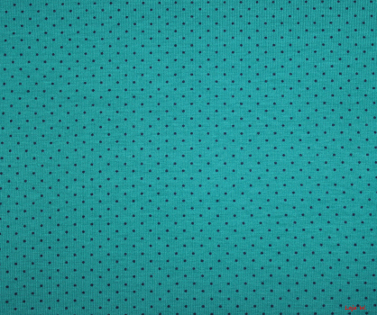Jersey Punkte Mini petrol (10 cm)