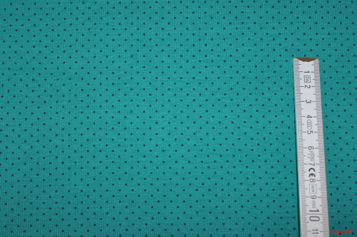Preview: Jersey Punkte Mini petrol (10 cm)