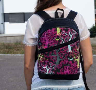 Preview: Popeline Traumbaum dunkel (10 cm)