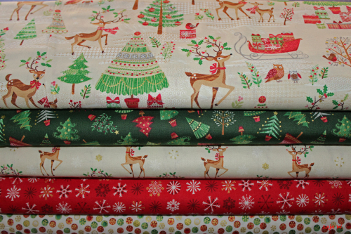 Baumwollstoff 1790 Traditional Metallic Scenic (10 cm)