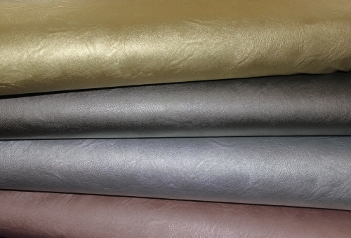 Preview: Lederimitat Space bronze- metallic (10 cm)