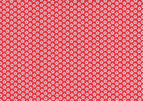 Baumwolle Little Blossom rot (10 cm)