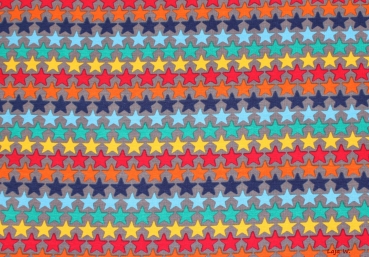 Stretch- Jersey Sugar Star grau (10 cm)