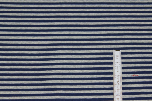 Preview: Jersey graumeliert/dunkelblau  (10 cm)