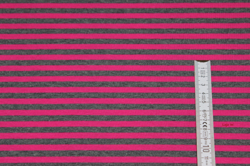 Preview: Jersey graumeliert/pink  (10 cm)