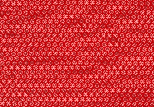 Baumwolle Blümchenmeer rot (10 cm)