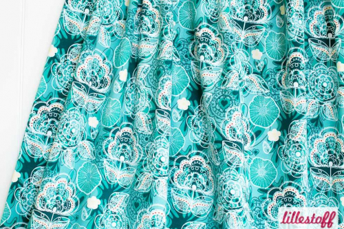 Jersey grafische Blumen (10 cm)