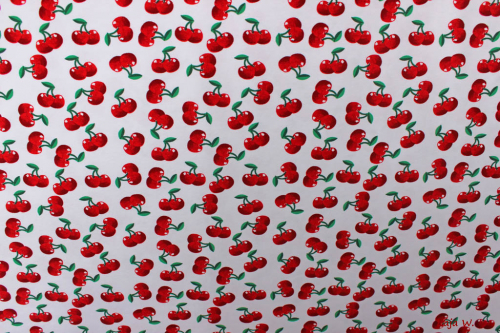 Jersey Kirschen weiß (10 cm)