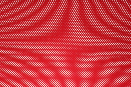 Baumwolle Punkte rot/weiß (10 cm)