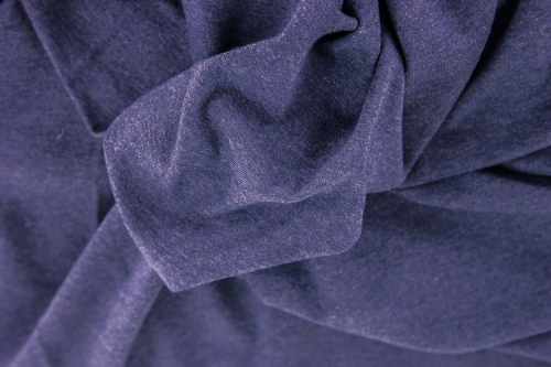 Stretchsweat Jenna navy meliert (10 cm)