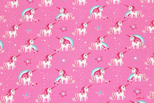 Jersey Zauberwesen kräftiges rosa (10 cm)