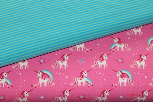 Preview: Jersey Zauberwesen kräftiges rosa (10 cm)