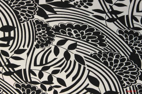 Stretch Jersey Malo Blumen hellgrau (10 cm)