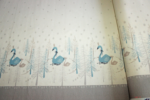 Jersey "Swan Border" creme (10 cm)