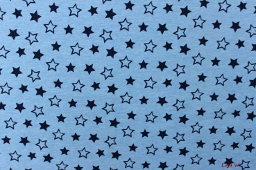 Stretch- Jersey meliert Sterne (10 cm)