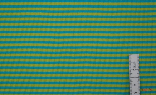 Preview: Bündchen Hilco türkis/ lime (10 cm)