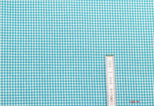 Baumwolle Vichy Mini türkis (10 cm)