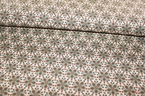 Baumwolle Julia Mandala natur/braun (10 cm)