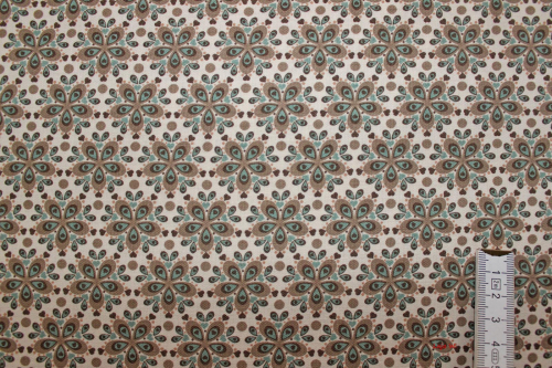 Baumwolle Julia Mandala natur/braun (10 cm)