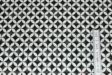 Preview: Baumwolle Emilie grafische Blumen (10 cm)