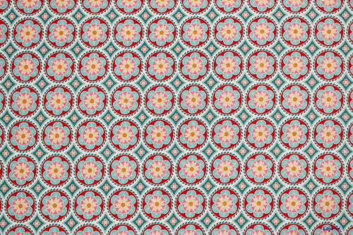 Stoff Blümchenmedallion (10 cm)