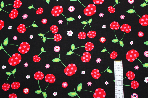 Preview: Designerstoff Kirschen (10 cm)