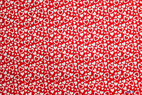 Stoff Holiday Herzen (10 cm)