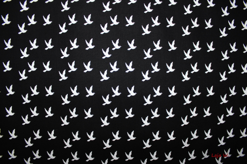 Stoff Dove schwarz (10 cm)