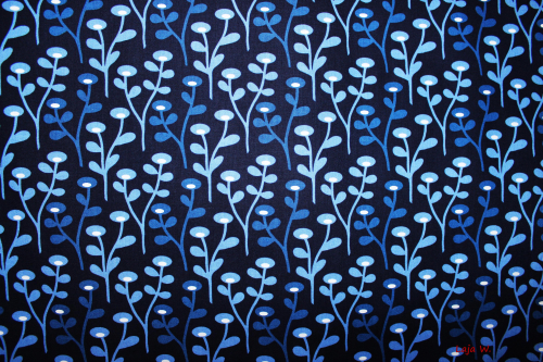 Stoff Blob Blob dunkelblau/blau/weiß (10 cm)