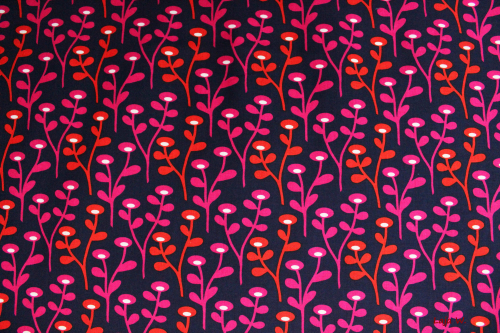 Stoff Blob Blob dunkelblau/pink/orange/weiß (10 cm)