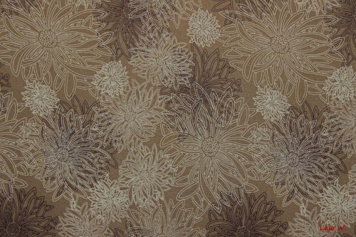 Designerbaumwolle Floral Elements Green Wood (10 cm)