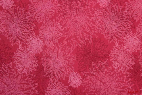 Designerbaumwolle Floral Elements Shocking Pink (10 cm)