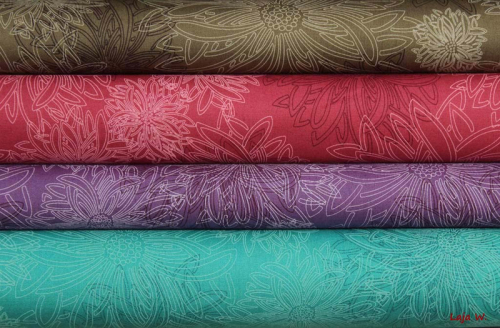 Preview: Designerbaumwolle Floral Elements Green Wood (10 cm)