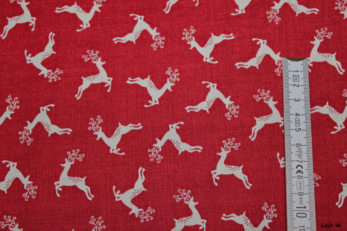 Preview: Baumwollstoff Scandi 4 Deer Scatter (10 cm)